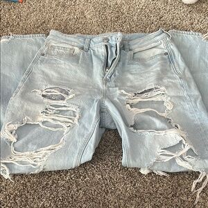 Light Blue Distressed Denim jeans